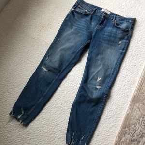 Distressed jeans